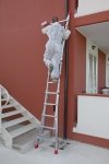 Super profesjonalna aluminiowa drabina teleskopowa ze stabilizatorami SUPER TELES  Faraone TELES.T5S
