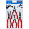 Zestaw 4-częściowy szczypiec do pierścieni osadczych Knipex 00 20 03 SB