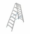 Drabina dwustronna ze stopniami R13 KRAUSE 2x8 stopnie 136183