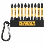 Zestaw bitów PZ1 PZ2 PZ3 DeWalt DT7276 10szt.  FLEXTORQ Brelok 