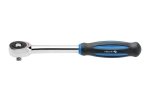 Grzechotka Hogert HT1R372 z obrotową rękojeścią 1/2"  60 zębów  CrMo