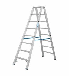 Drabina dwustronna ze stopniami R13 KRAUSE 2x8 stopnie 136183