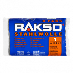 Wełna stalowa Stahlwolle RAKSO 8 Pads NR 2