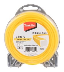 Żyłka tnąca nylonowa kwadrat Makita, 3,0 mm x 15 m PRO E-02870