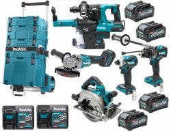 Zestaw combo Makita 5 narzędzia 4x4.0Ah 40V XGT