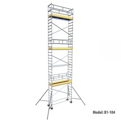Rusztowanie  TOP SYSTEM  11,4m wieża jezdna o wymiarach 75 x 245 cm   Faraone  B1-104