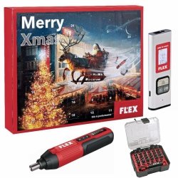 Kalendarz adwentowy FLEX 533102 wkrętak akumulatorowy SD 5-300 4.0 dalmierz ADM 30 smart + bity