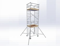 Rusztowanie  TOP SYSTEM 7,40m wieża jezdna o wymiarach  135 x 180 cm   Faraone  D1-64