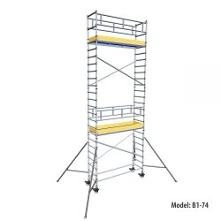 Rusztowanie  TOP SYSTEM  8,4m wieża jezdna o wymiarach 75 x 245 cm   Faraone  B1-74