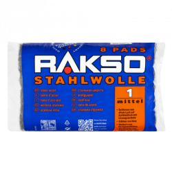 Wełna stalowa Stahlwolle RAKSO 8 Pads NR 0 