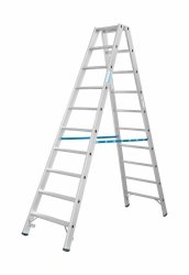 Drabina dwustronna ze stopniami R13 KRAUSE 2x10 stopni 136206