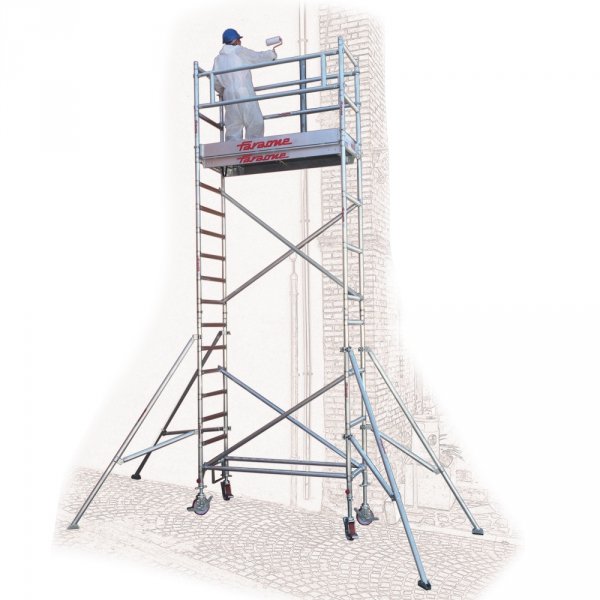 Rusztowanie  TOP SYSTEM  3,4m wieża jezdna o wymiarach 75 x 245 cm   Faraone  B1-24