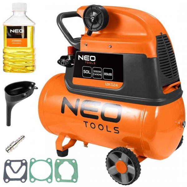 Kompresor olejowy NEO TOOLS 12K024  50L 8 bar 169 l/min