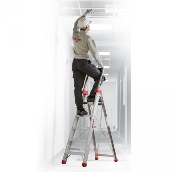 Drabina jednostronna z głębokimi  8 cm stopniami  Faraone LADY7