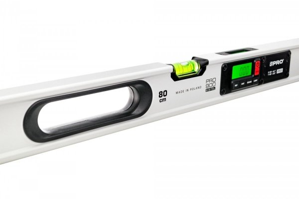 Poziomnica elektroniczna PRO PRO900 IP65 z magnesami 80cm z pokrowcem