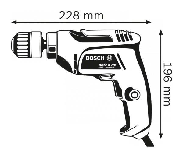 Wiertarka Bosch Professional GBM 6 RE 350W