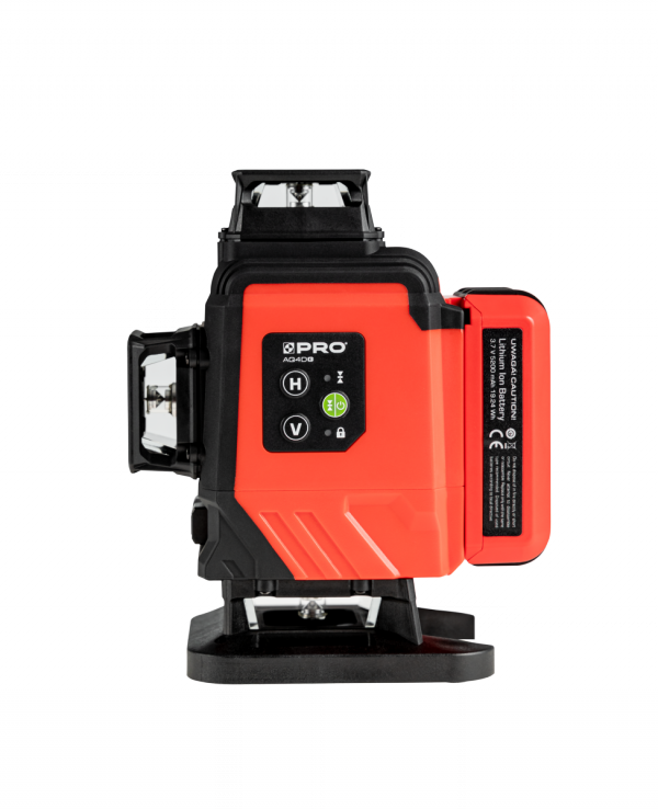 Laser akumulatorowy wieloliniowy zielony 4x360° PRO AQ4DG 
