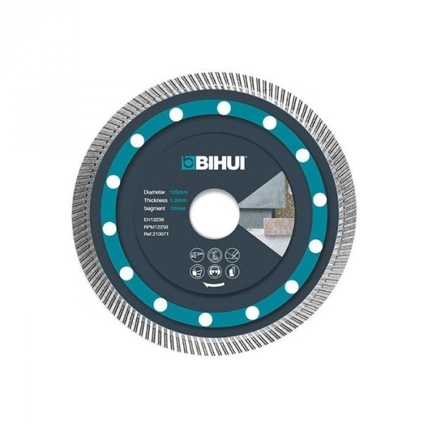 Tarcza diamentowa 125mm super cienka do cięcia na sucho BIHUI DCBN5 SUPER THIN