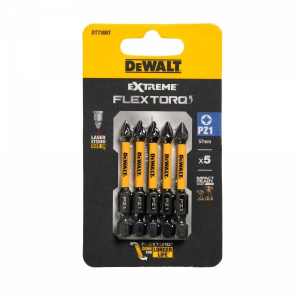 Bity udarowe DeWALT DT7390T-QZ Pz1x50mm  Extreme Impact Torsion 5 szt.