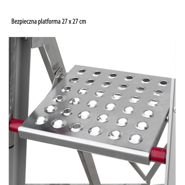 Drabina jednostronna z głębokimi  13 cm stopniami  DOMUS  Faraone SDOMUS03