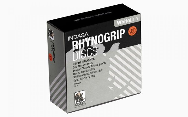 Papier krążki na rzep INDASA P400 150mm 8H + 1CH 014462 - 50szt