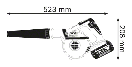 Akumulatorowa dmuchawa do liści Bosch Professional GBL 18V-120