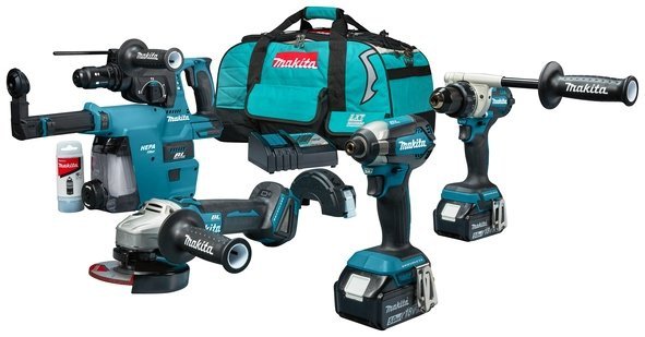 Zestaw combo Makita 4 narzędzia DLX4155TX1 2x5.0Ah