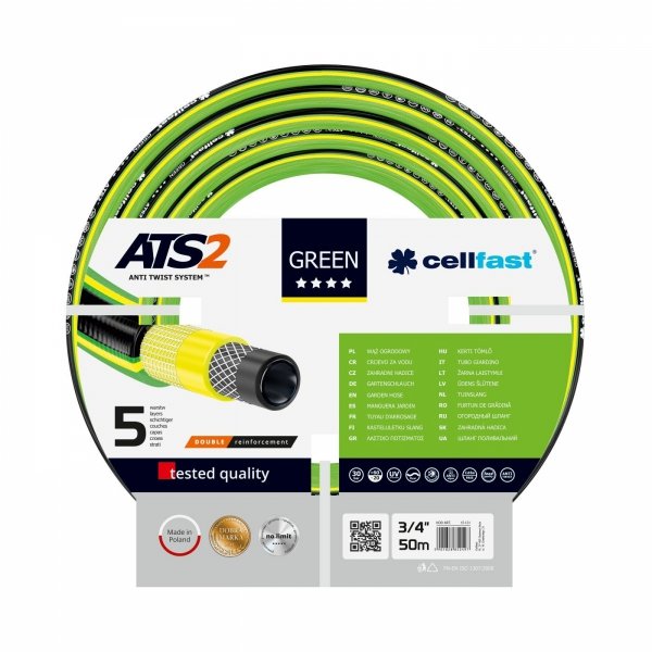 Wąż ogrodowy Cellfast GREEN  ATS2 3/4&quot; 50m  15-121