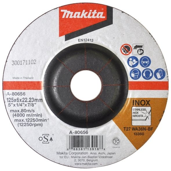 Szlifierka kątowa Makita DGA506ZJ 125 mm BL 18V
