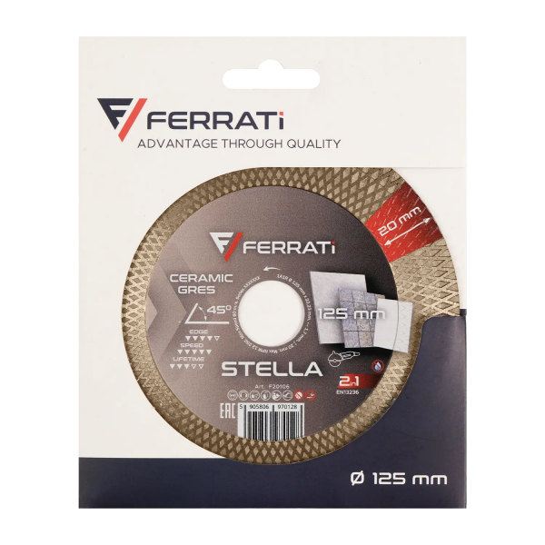 Tarcza diamentowa tnąca i szlifująca 2IN1 125mm STELLA  FERRATI F20106