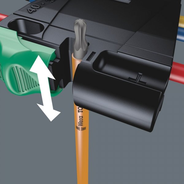 Zestaw kluczy trzpieniowych TORX® BO Multicolour, BlackLaser, z magnetyzerem, 9 części WERA | 05073599001