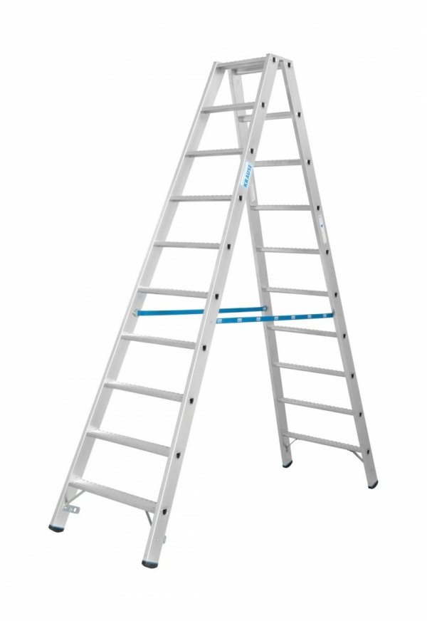 Drabina dwustronna ze stopniami R13 KRAUSE 2x10 stopni 136206