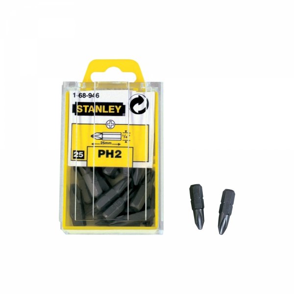 Końcówka wkrętarska bit Stanley PH2 25mm 25szt.
