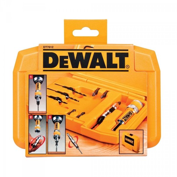 System obróć i pracuj DEWALT DT7612 BITY + WIERTŁA 12 szt.