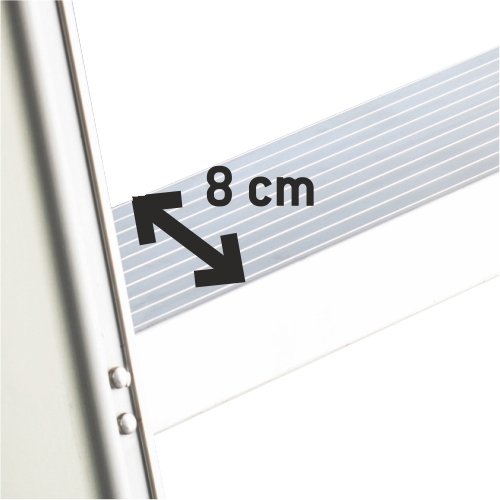 Drabina jednostronna z głębokimi  8 cm stopniami  Faraone LADY8