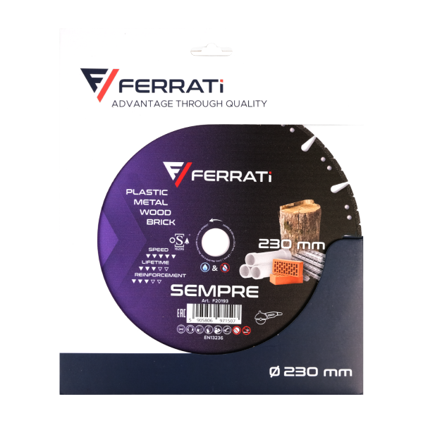 Tarcza diamentowa tnąca 230mm SEMPRE  FERRATI F20193