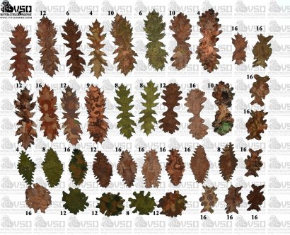 Zestaw 451 liści i kształtek - Jesień i wiosna 
