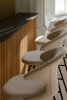 Umage TIME FLIES Hoker - Tapicerowane Krzesło Barowe na Czarnych Nogach 112 cm / Jasnozielone