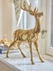 Bloomingville CHRISTMAS KEERA Świąteczna Figurka Dekoracyjna / Złoty Renifer 36,5 cm