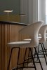 Umage TIME FLIES Hoker - Tapicerowane Krzesło Barowe na Czarnych Nogach 112 cm / Brązowe