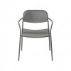 Blomus YUA Krzesło Ogrodowe z Podłokietnikami / Szare Granite Grey