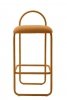 Aytm ANGUI Krzesło Barowe 82,5 cm - Hoker / Pomarańczowy AMBER BOUCLÉ