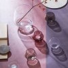 Holmegaard FLOW Świecznik Tealight - Różowy