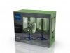 Lyngby Glass TORINO Kieliszki do Wina 300 ml 2 Szt. Zielone / Niebieska Nóżka