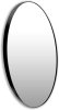 Aytm CIRCUM Lustro Ścienne Okrągłe 50 cm Czarne - Tafla Klasyczna