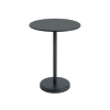 Muuto LINEAR Okrągły Ogrodowy Stolik Kawowy 70 cm / Wys. 95 cm / Czarny