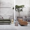 Muuto OUTLINE Sofa 2-Osobowa - Ciemnozielona - Tkanina Fiord 961 / Czarne Nogi