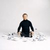 Alessi ITSUMO YUNOKI Filiżanka ze Spodkiem do Kawy 150 ml / Biała Zdobiona