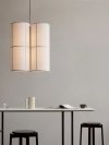 Audo HASHIRA Potrójna Lampa Wisząca 37 cm / Lniany Klosz
