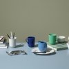 Lyngby Porcelain RHOMBE COLOR Kubek z Uchem 330 ml Niebieski